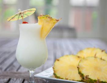 pina colada qujinn's on the beach tropical cocktails